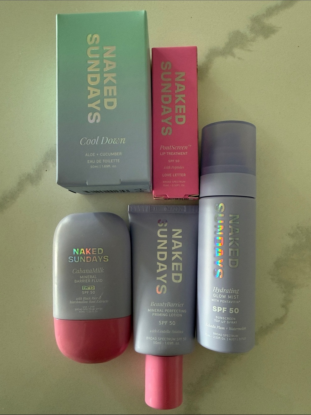 Huge naked sundays Skincare & suncare Bundle (5) $180 retail insane deal !!